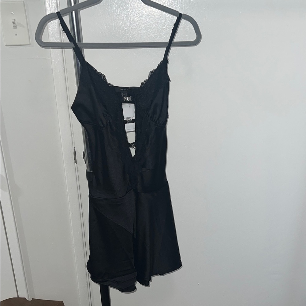 Forever 21 Black Lace Detail Dress